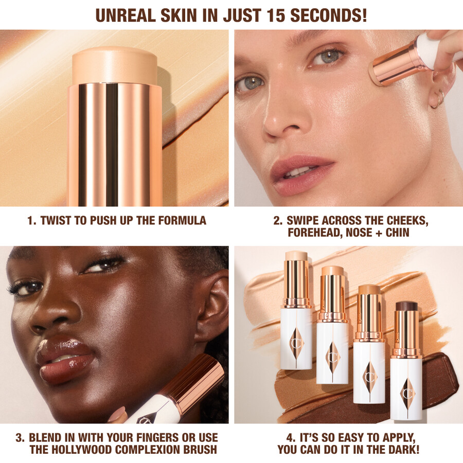 unreal skin sheer glow tint hydrating foundation stick
