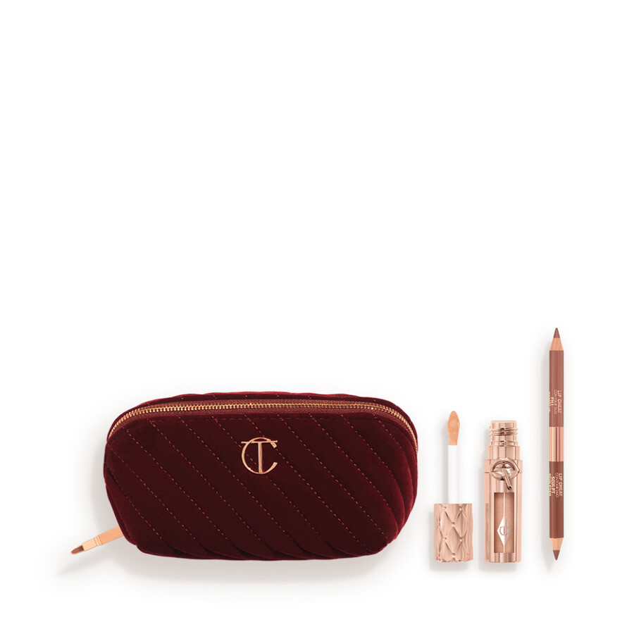 makeup bag of lip sculpting secrets