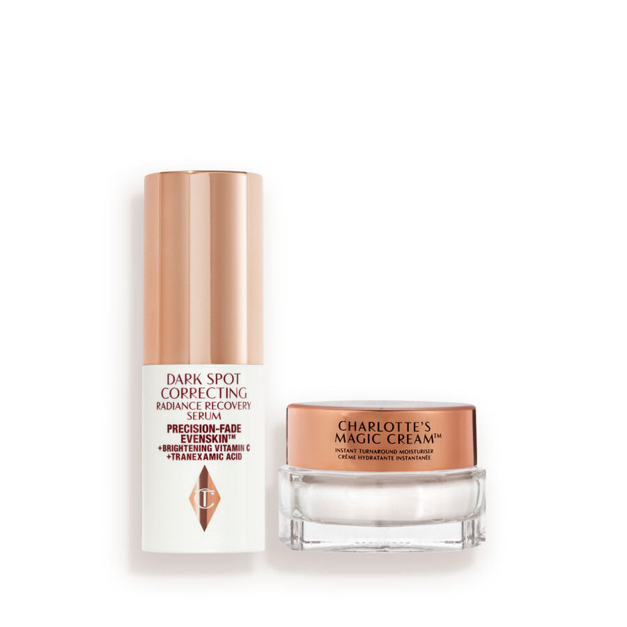 mini dark spot serum charlottes magic cream duo